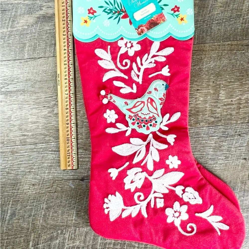 NWT Pioneer‎ Woman Mazie Stockings set of 2 Christmas Bird